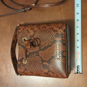 Michael Kors Suri small python embossed crossbody bag